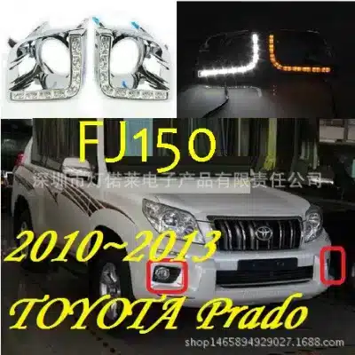LED Daytime Running Lights with Amber Switchback Turn Signal for 2008-2015 Toyota Prado FJ150 LC150, Chrome Finish, Pair LED Daytime Running Lights with Amber Switchback Turn Signal for 2008-2015 Toyota Prado FJ150 LC150, Chrome Finish, Pair