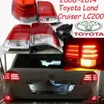 LED Rear Bumper Reflector Tail Light for 2008-2014 Toyota Land Cruiser LC200, IP66 Waterproof Brake Signal Lamp