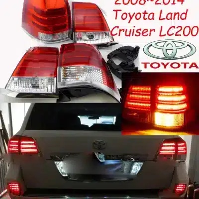 LED Rear Bumper Reflector Tail Light for 2008-2014 Toyota Land Cruiser LC200, IP66 Waterproof Brake Signal Lamp LED Rear Bumper Reflector Tail Light for 2008-2014 Toyota Land Cruiser LC200, IP66 Waterproof Brake Signal Lamp