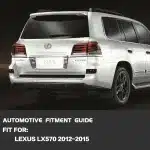 Inner Rear Tail Light Brake Lamp Assembly for 2012-2015 Lexus LX570, Driver or Passenger Side Replacement