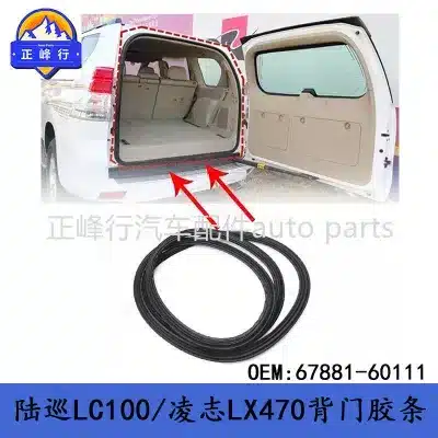 Rear Tailgate Weatherstrip Seal 67881-60111 Compatible with Lexus LX470 & Toyota Land Cruiser LC100 1998-2007 Rear Tailgate Weatherstrip Seal 67881-60111 Compatible with Lexus LX470 & Toyota Land Cruiser LC100 1998-2007