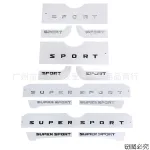 3Pcs Black SUPER SPORT Emblem Set for Lexus LX570 Side Door Trunk Hood Logo Replacement Decal
