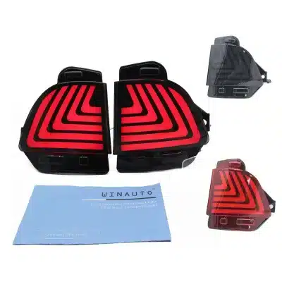 Smoked Rear Bumper LED Tail Light Assembly for 2016-2019 Lexus LX570, Brake & Turn Signal Lamps 3 Functions Smoked Rear Bumper LED Tail Light Assembly for 2016-2019 Lexus LX570, Brake & Turn Signal Lamps 3 Functions