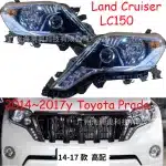 Right Side LED Headlight Assembly for Toyota Land Cruiser Prado LC150 2014-2017 High-Trim Replacement