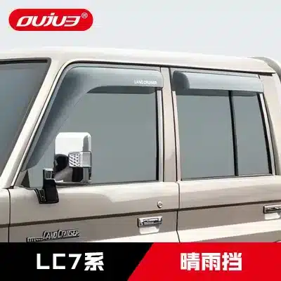 Window Rain Guard Deflectors for Toyota Land Cruiser LC70 LC71 LC75 LC76 LC77 LC78 LC79, Thickened Acrylic Smoke Black Window Rain Guard Deflectors for Toyota Land Cruiser LC70 LC71 LC75 LC76 LC77 LC78 LC79, Thickened Acrylic Smoke Black