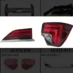 LED Rear Tail Light Assembly Compatible with Lexus LX570, High Intensity Acrylic LED Brake Lamps, 12V Replacement