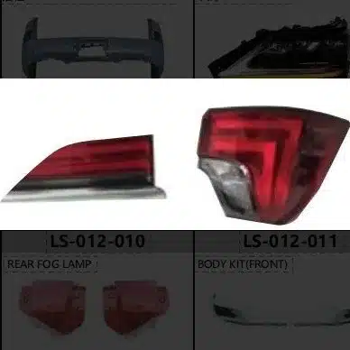 LED Rear Tail Light Assembly Compatible with Lexus LX570, High Intensity Acrylic LED Brake Lamps, 12V Replacement
