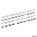 Matte Black Hood Lettering Emblem Badge Sticker for Toyota Land Cruiser LC300 Trunk Tailgate Logo