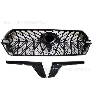 TRD Style Front Bumper Upper Grille Mesh for 2008-2020 Toyota Land Cruiser LC200, ABS Black Finish TRD Style Front Bumper Upper Grille Mesh for 2008-2020 Toyota Land Cruiser LC200, ABS Black Finish