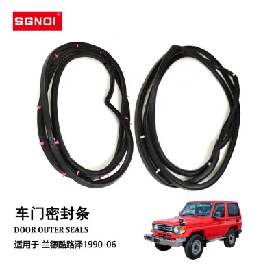 Front Door Weatherstrip Seal Rubber Pair for Toyota Land Cruiser LC70 1990-2006, OE 67861-60110 67862-60110 Front Door Weatherstrip Seal Rubber Pair for Toyota Land Cruiser LC70 1990-2006, OE 67861-60110 67862-60110