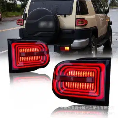 DK MOTION Smoked Red LED Tail Lights Assembly for 2007-2020 Toyota FJ Cruiser, Full LED Dynamic Sequential Turn Signal Lamps DK MOTION Smoked Red LED Tail Lights Assembly for 2007-2020 Toyota FJ Cruiser, Full LED Dynamic Sequential Turn Signal Lamps