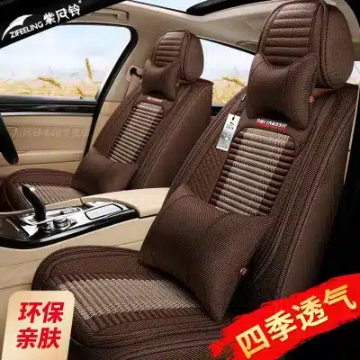 Breathable Linen All-Inclusive Car Seat Covers Full Set for Lexus LS500H LS350 RX270 LX570 Breathable Linen All-Inclusive Car Seat Covers Full Set for Lexus LS500H LS350 RX270 LX570