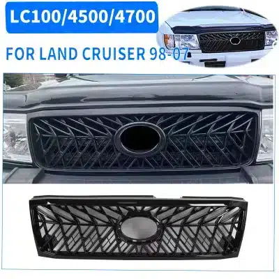 Front Hood Grille Insert Replacement for 1998-2007 Toyota Land Cruiser LC100 FJ100, ABS Plastic Front Hood Grille Insert Replacement for 1998-2007 Toyota Land Cruiser LC100 FJ100, ABS Plastic