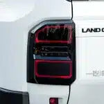 Smoked Black Taillight Covers for 2024 Toyota Prado LC250, Rear Lamp Trim Guards 2pcs Set