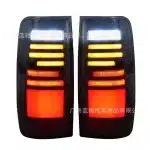LED Rear Tail Light Assembly Compatible with 1989-1998 Toyota Land Cruiser LC80 FJ80 4500, Smoked Lens Upgrade