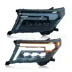 LED Headlight Assembly with High/Low Beam and DRL for 2012-2015 Toyota Land Cruiser, IP67 Waterproof, ABS+ALU