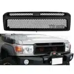 Front Radiator Grille Assembly for 2007-2021 Toyota Land Cruiser LC76 LC79 FJ79, PP Matte Black