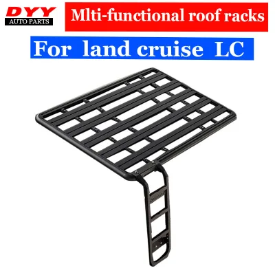 Aluminum Roof Rack Platform Cargo Carrier for Toyota Land Cruiser LC100 LC200, 2.2m x 1.42m Black Expedition Tray Aluminum Roof Rack Platform Cargo Carrier for Toyota Land Cruiser LC100 LC200, 2.2m x 1.42m Black Expedition Tray