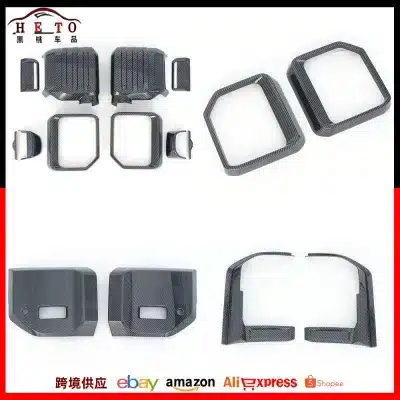 Wheel Arch Flare Molding Trim 6Pcs Set in Pearl White for 2024 Toyota Prado LC250, ABS Plastic Exterior Decoration