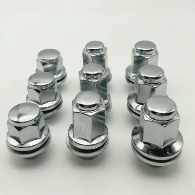 M12x1.5 Chrome Wheel Lug Nuts for Toyota Corolla Camry Land Cruiser FJ Cruiser, High Carbon Steel