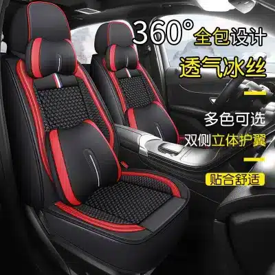 Full Coverage Luxury Leather Car Seat Covers for Mercedes-Benz C-Class C180L C200, Universal Four Seasons Protector Set Full Coverage Luxury Leather Car Seat Covers for Mercedes-Benz C-Class C180L C200, Universal Four Seasons Protector Set