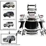 Full Body Kit Conversion Upgrade for 2008-2017 Toyota Land Cruiser LC200 FJ200 to 2018-2021 Style, ABS Material