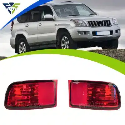 Rear Bumper Fog Light Reflector Red Lens for Toyota Land Cruiser Prado FJ120 2003-2009, 1 Pair Rear Bumper Fog Light Reflector Red Lens for Toyota Land Cruiser Prado FJ120 2003-2009, 1 Pair