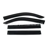 Acrylic Injection Molded Window Visors Rain Guard Set for 2009-2020 Toyota Prado FJ150, 4-Piece Smoke Black