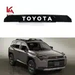 Front Grille Trim with Logo Insert for 2026 Toyota RAV4 Adventure Edition, Carbon Fiber Pattern ABS Trim