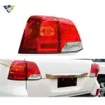 Rear Tail Light Assembly Red Housing Replacement for Toyota Land Cruiser FJ200 LC200 2008-2015, Brake Turn Signal Lamp