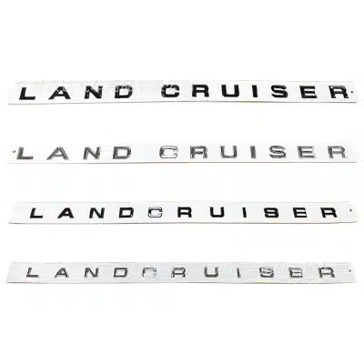 Rear Trunk Emblem Badge Lettering Decal for Toyota Land Cruiser LC300, Matte Black ABS Lettering Rear Trunk Emblem Badge Lettering Decal for Toyota Land Cruiser LC300, Matte Black ABS Lettering