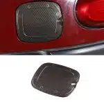 Fuel Tank Cap Cover Carbon Fiber Style Stainless Steel Trim for 2007-2021 Toyota FJ Cruiser