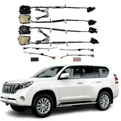 2-Door Smart Electric Suction Door Kit for 2024+ Toyota Prado LC150, Soft Close Automatic Door Latches 2-Door Smart Electric Suction Door Kit for 2024+ Toyota Prado LC150, Soft Close Automatic Door Latches