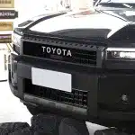 Front Bumper Insect-Proof Grille Mesh Guard for 2024 Toyota Prado LC250, 2-Piece Set, Painted Black, Japan-Spec RHD Only