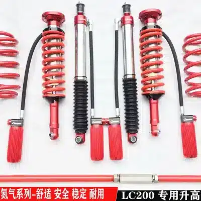 2-Inch Lift Kit Nitrogen Adjustable Shock Absorbers Suspension Assembly with Springs and Thrust Rod for Toyota Land Cruiser LC200 2-Inch Lift Kit Nitrogen Adjustable Shock Absorbers Suspension Assembly with Springs and Thrust Rod for Toyota Land Cruiser LC200