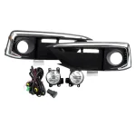 Front Bumper Fog Light Assembly Kit for 2009-2013 Toyota Land Cruiser Prado FJ150, Halogen Driving Lamps