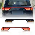 DK MOTION Smoked LED Rear Trunk Center Through Taillight for 2022-2023 Toyota Land Cruiser LC300