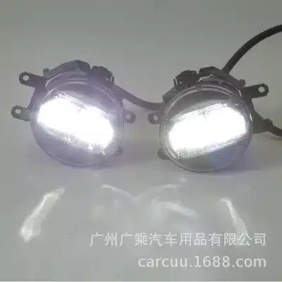 Front Bumper Fog Light Kit with Bezel Trim for 2018 Toyota Prado FJ150, IP67 Waterproof 6000K Driving Lamps Front Bumper Fog Light Kit with Bezel Trim for 2018 Toyota Prado FJ150, IP67 Waterproof 6000K Driving Lamps