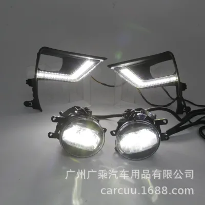 Front Fog Light Kit with LED Bulbs for 2018 Toyota Prado FJ150, 6000K White Driving Lamps, IP67 Waterproof Front Fog Light Kit with LED Bulbs for 2018 Toyota Prado FJ150, 6000K White Driving Lamps, IP67 Waterproof