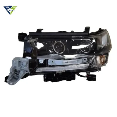 Front Bumper Headlight Assembly Transparent Lens Replacement for Toyota Land Cruiser LC200 2016-2021 Front Bumper Headlight Assembly Transparent Lens Replacement for Toyota Land Cruiser LC200 2016-2021