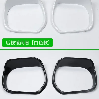 Rearview Mirror Rain Guard Visor Smoke Black for 2008-2022 Lexus LX570 GX400 GX460, 2-Piece Set