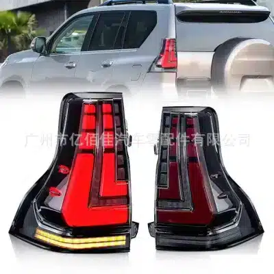 LED Taillight Assembly for Toyota Land Cruiser Prado FJ150 2018-2021, Sequential Turn Signal Breathing Start-Up Light LED Taillight Assembly for Toyota Land Cruiser Prado FJ150 2018-2021, Sequential Turn Signal Breathing Start-Up Light