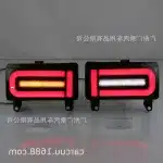 LED Rear Bumper Fog Light Assembly for 2017-2022 Toyota FJ Cruiser, Tail Brake Lamp Replacement, Red Lens