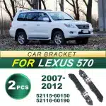 Front Bumper Bracket Set Left & Right Support for 2007-2012 Lexus LX570, OE 52115-60150 52116-60190