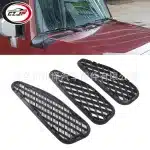 Front Windshield Deflector Cowl Vent Grille Set Replacement for 2007-2014 Toyota FJ Cruiser, Replaces 55791-35010 55792-35010 55793-35010