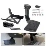 Retractable Rear Tailgate Bed Step for 2014-2021 Toyota Tundra & 2020-2023 Jeep Gladiator JT, Aluminum Alloy, PT392-34140