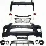 Full Body Kit Upgrade Front & Rear Bumper with Grille for 2009-2013 Lexus LX570, Facelift Style Replacement