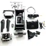 Interior Central Control Dashboard Upgrade Kit with Screen Housing for 2010-2017 Toyota Prado LC150, 2020 Style Conversion