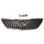 Front Center Radiator Grille Chrome and Silver Trim Replacement for 2004-2009 Lexus RX300 RX330