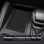 Wireless Charger Silicone Pad Anti-Slip Mat for 2024-2025 Toyota Land Cruiser Prado LC250 RHD, Black